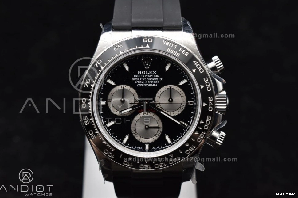 Tailored SH4131 1:1 V QF Daytona Rubber Best Edition on 126519LN 819 Strap 0228